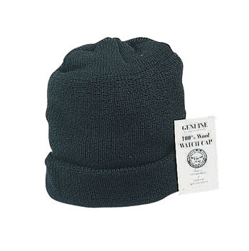 Genuine Wool Watch CAP - SVART