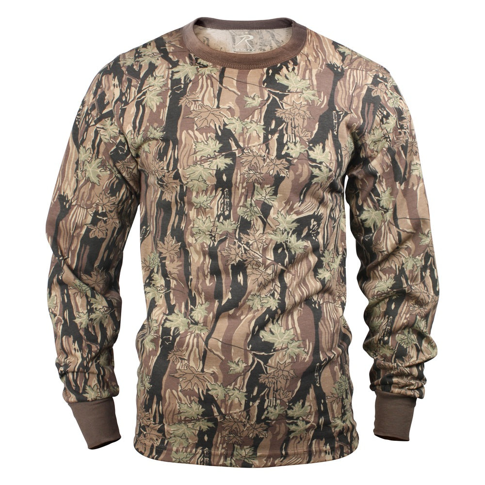 Långärmad camouflage-t-shirt