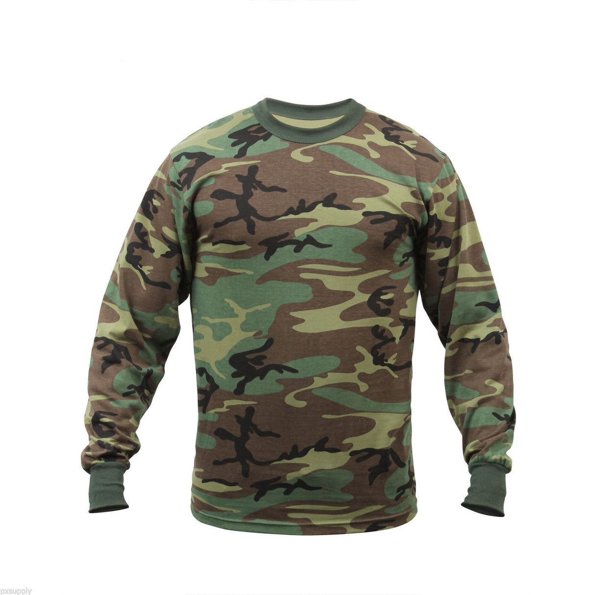 Långärmad camouflage-t-shirt