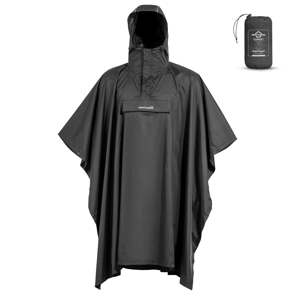 Pentagon Tactical - Cloudburst Packable Rain Poncho