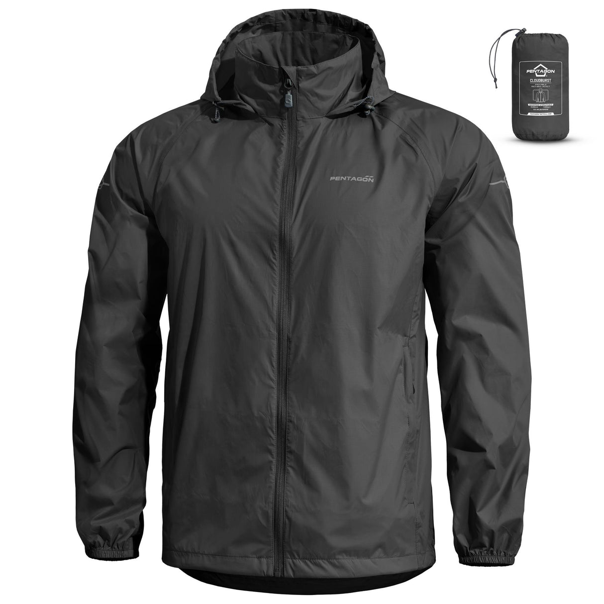 Pentagon Tactical - Cloudburst Packable regnjacka för män