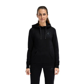 Aclima - FleeceWool Dame Hoodie // Jet Black-1-XtraGrej