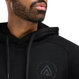 Aclima - FleeceWool Herre Hoodie // Jet Black-3-XtraGrej