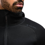 Aclima - FleeceWool Hooded Herre Jakke // Jet Black-4-XtraGrej