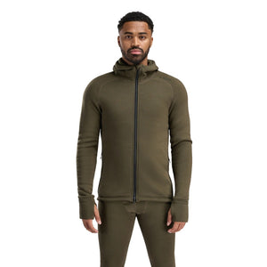 Aclima - FleeceWool Hooded Herre Jakke // Tarmac-1-XtraGrej