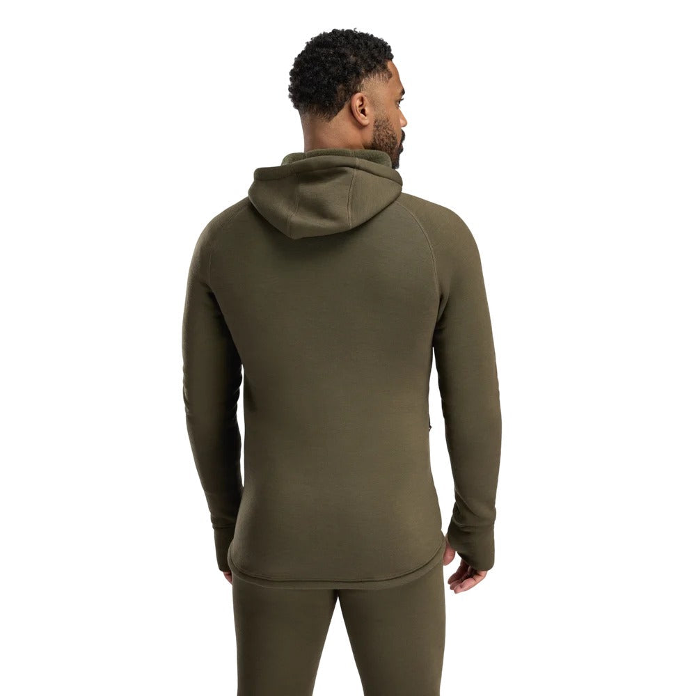 Aclima - FleeceWool Hooded Herre Jakke // Tarmac-2-XtraGrej