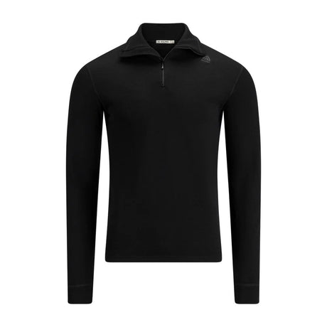 Aclima - HotWool FR Herre Polo // Jet Black-1-XtraGrej