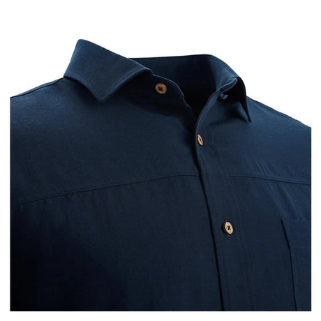 Aclima - LeisureWool Woven Herre Uldskjorte // Ranger Green-6-XtraGrej