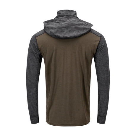 Aclima - LightWool 180 Herre Hoodie // Tarmac/Marengo-2-XtraGrej