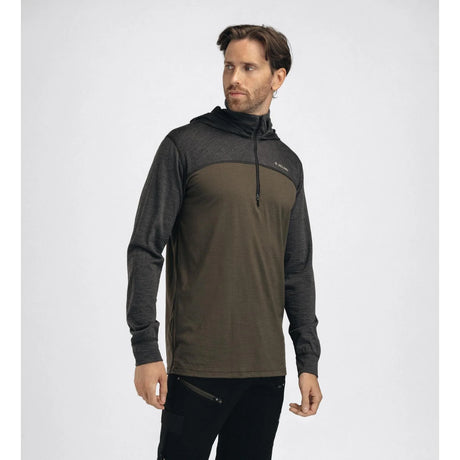 Aclima - LightWool 180 Herre Hoodie // Tarmac/Marengo-6-XtraGrej