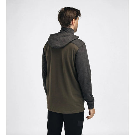 Aclima - LightWool 180 Herre Hoodie // Tarmac/Marengo-7-XtraGrej
