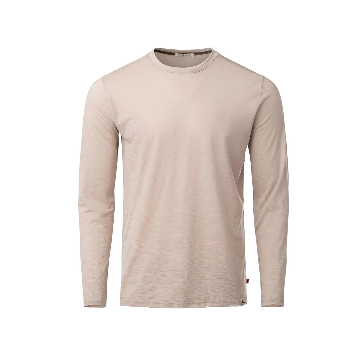 Aclima - LightWool 180 Langærmet Herre Uldtrøje // Simple Taupe-1-XtraGrej