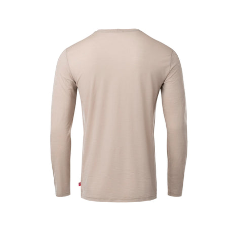 Aclima - LightWool 180 Langærmet Herre Uldtrøje // Simple Taupe-2-XtraGrej