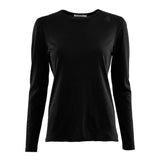 Aclima - LightWool Undershirt Langærmet Dame Trøje // Sort-1-XtraGrej