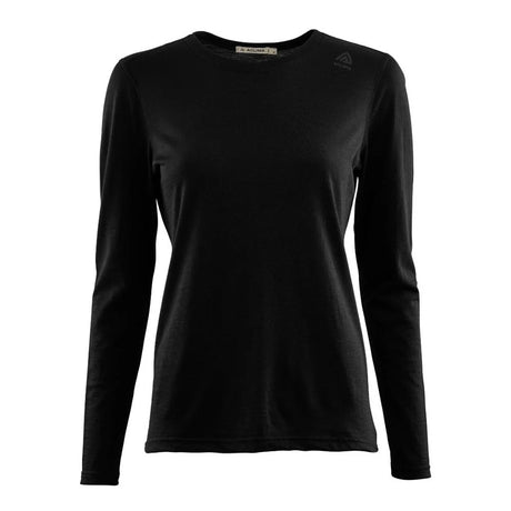 Aclima - LightWool Undershirt Langærmet Dame Trøje // Sort-1-XtraGrej