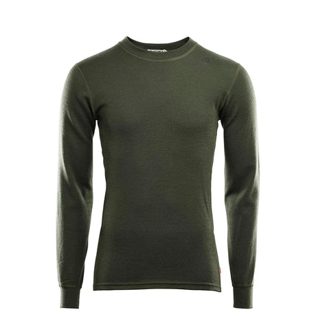 Aclima - WarmWool 200g Herre Crew Neck Uldtrøje // Olivengrøn-1-XtraGrej