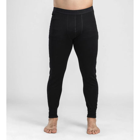 Aclima - WarmWool 200g Herre Lange Underbukser // Sort-4-XtraGrej