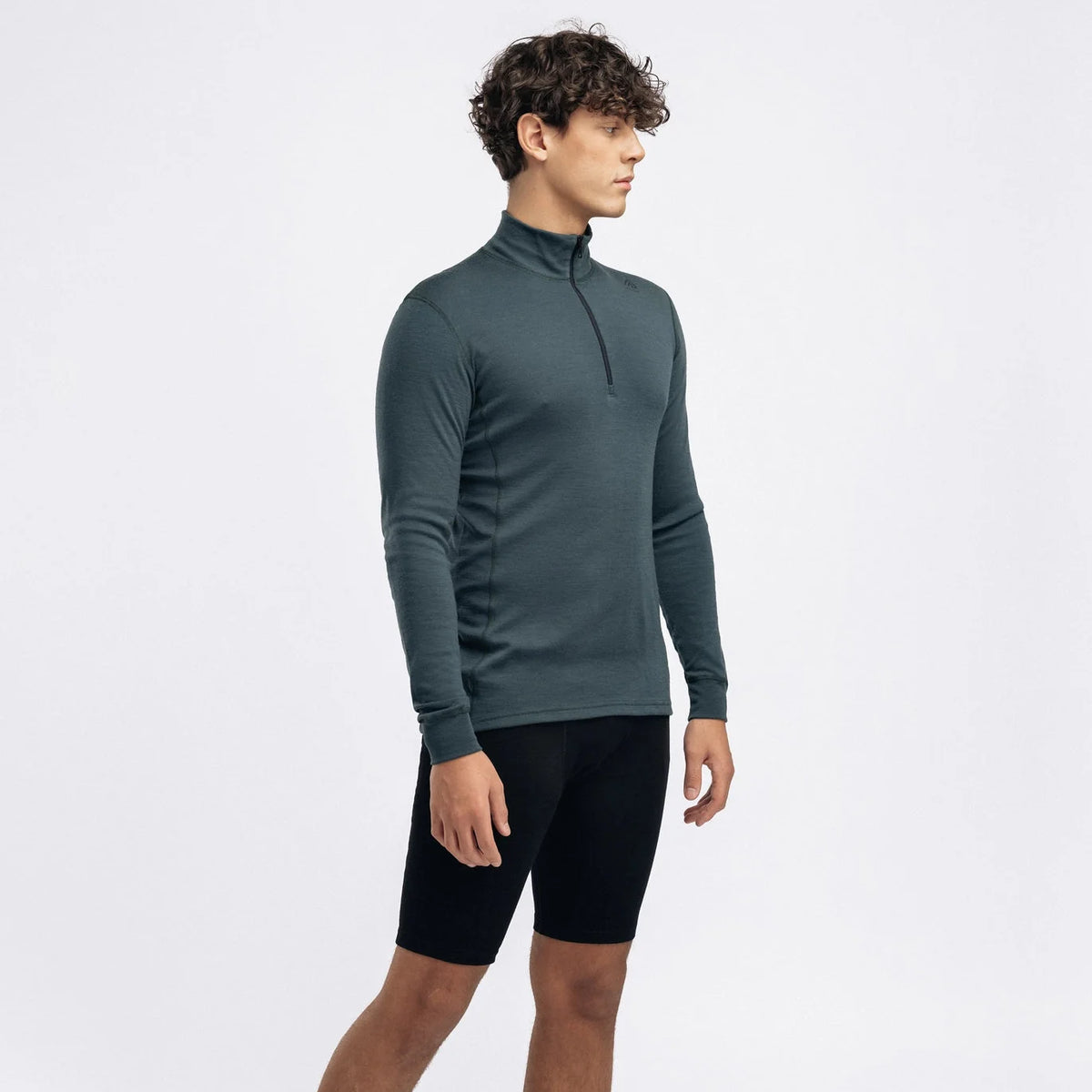 Aclima - WarmWool 200g Mock Neck Herre Uldtrøje // Green Gables-4-XtraGrej