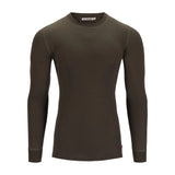 Aclima - WarmWool Crewneck Herre // Olivengrøn-1-XtraGrej