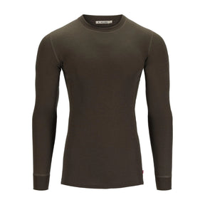 Aclima - WarmWool Crewneck Herre // Olivengrøn-1-XtraGrej
