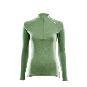 Aclima - WarmWool Dame Mock Neck m. Lynlås // Lys grøn-1-XtraGrej