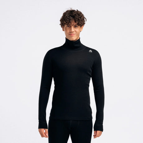 Aclima - WarmWool Herre Roll Neck // Sort-1-XtraGrej