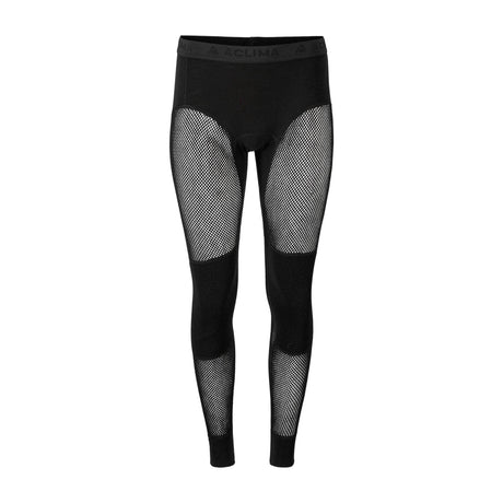 Aclima - WoolNet 120g Dame Lange Underbukser // Sort-1-XtraGrej