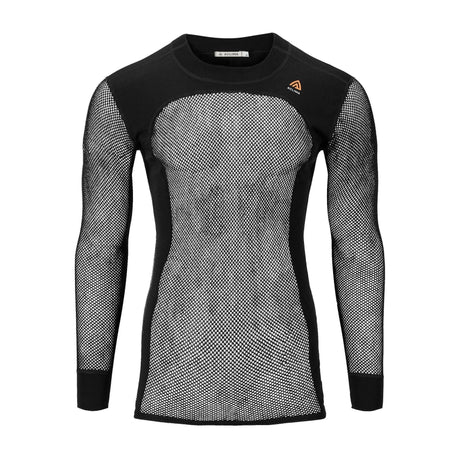 Aclima - Woolnet 120g Herre Crew Neck Uldtrøje // Sort-1-XtraGrej