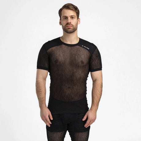 Aclima - WoolNet Light Herre Uld T-shirt // Sort-3-XtraGrej