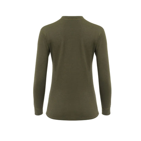 Aclima - WoolTerry 220g Dame Crew Neck // Olivengrøn-2-XtraGrej