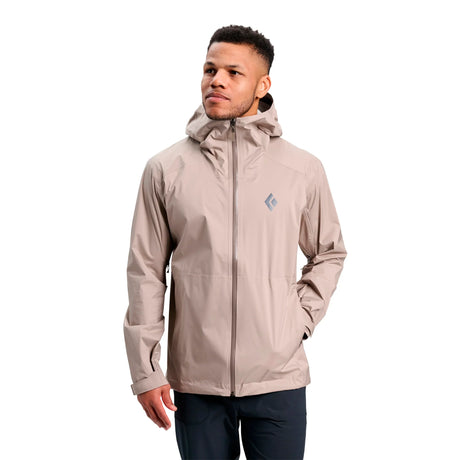 Black Diamond - FINELINE STRETCH Regnjakke // Moonstone-11-XtraGrej