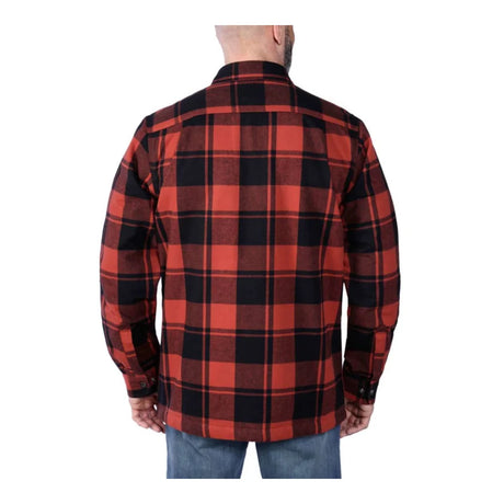Carhartt - Flannel Sherpa-Lined Skjorte // Rød Okker-2-XtraGrej