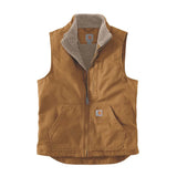 Carhartt - Washed Duck Lined Mock Neck Vest // Brun-1-XtraGrej