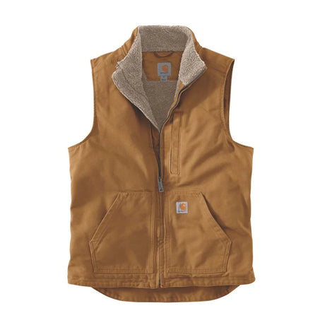 Carhartt - Washed Duck Lined Mock Neck Vest // Brun-1-XtraGrej
