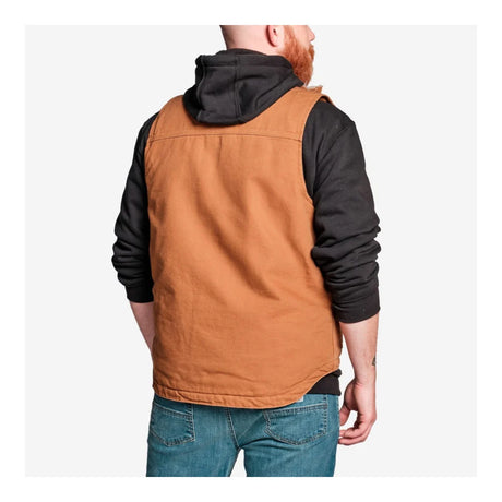 Carhartt - Washed Duck Lined Mock Neck Vest // Brun-5-XtraGrej