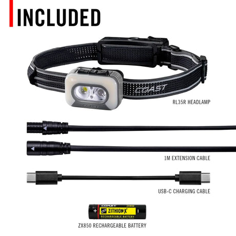 Coast - RL35R Genopladelig Pandelampe Med Stemmestyring 1100 Lumen-3-XtraGrej