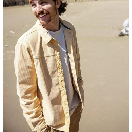 Columbia - Flare Gun Corduroy Herre Skjorte // Light Camel-6-XtraGrej