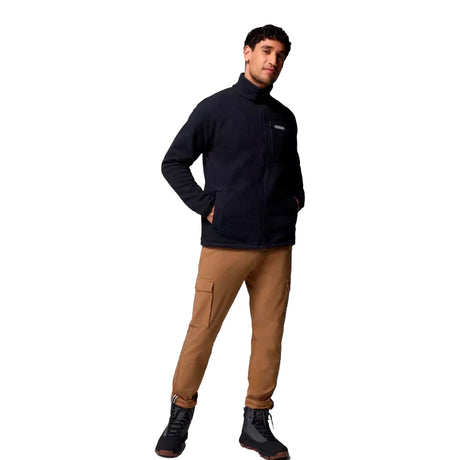 Columbia - Jasper Ridge Pebbled Full Zip Herre fleece // Sort-5-XtraGrej