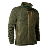Deerhunter - Sarek Strikjakke Olive Night Melange-1-XtraGrej