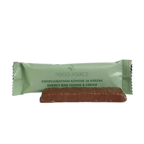 Food Force - Cookie & Cream Energibar 50 g (207 kcal)-1-XtraGrej