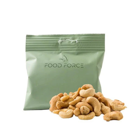 Food Force - Ristede og Saltede Cashewnødder 50 g (297 kcal)-1-XtraGrej