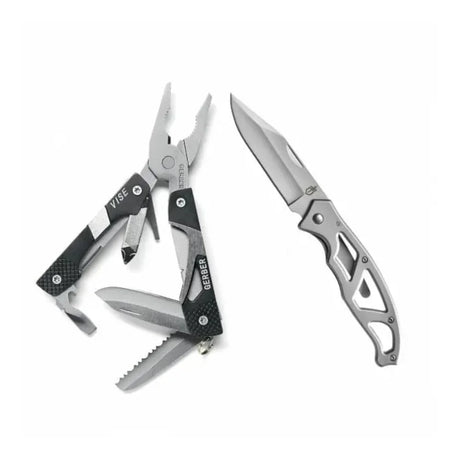 Gerber - Vise Multi-Tool & Mini Paraframe Kniv-1-XtraGrej