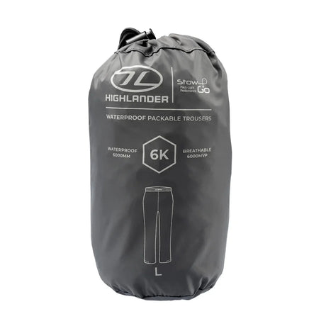 Highlander - Stow & Go regnbukser // Charcoal-2-XtraGrej