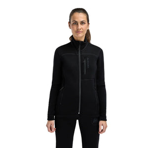 Aclima - FleeceWool Dame Jakke // Jet Black-1-XtraGrej