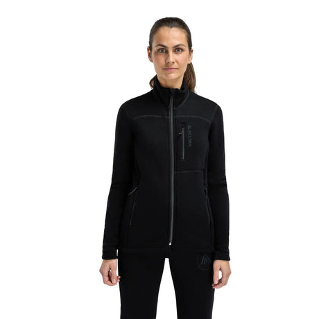 Aclima - FleeceWool Dame Jakke // Jet Black-1-XtraGrej