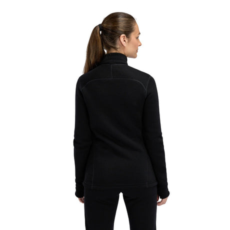 Aclima - FleeceWool Dame Jakke // Jet Black-3-XtraGrej