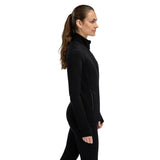 Aclima - FleeceWool Dame Jakke // Jet Black-2-XtraGrej