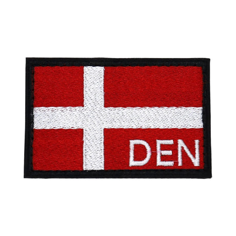 K-Force - Denmark Flag Patch // Fuldfarve-1-XtraGrej