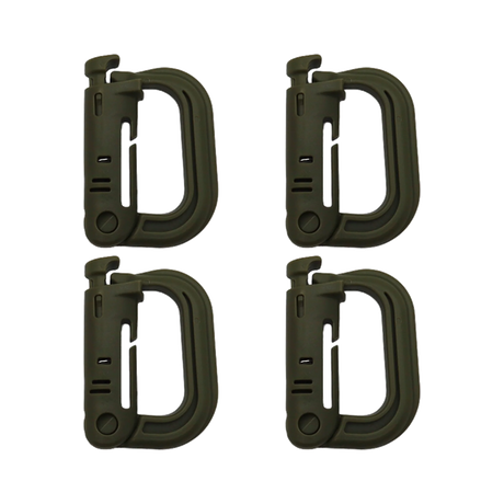 K-Force - Grimloc Karabiner 4-pak // Olivengrøn-1-XtraGrej