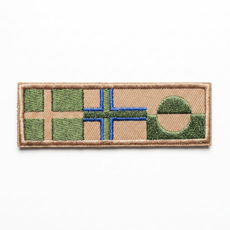K-Force Tactical - Aflangt Kongeriget Danmark Flag Patch // Olivengrøn-1-XtraGrej